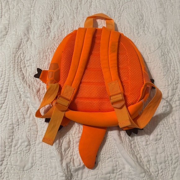 Canva Orange Dinosaur Kids backpack - Picture 2 of 6